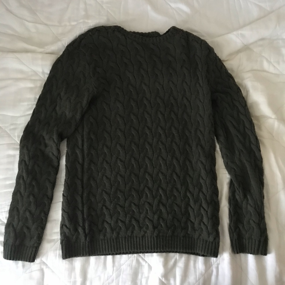 Cable Knit Sweatshirt Sweater Long Sleeve